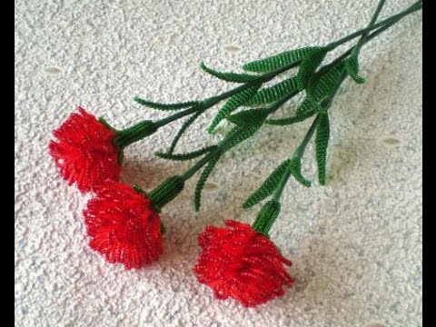 Гвоздики из бисера фото Гвоздики из бисера фото