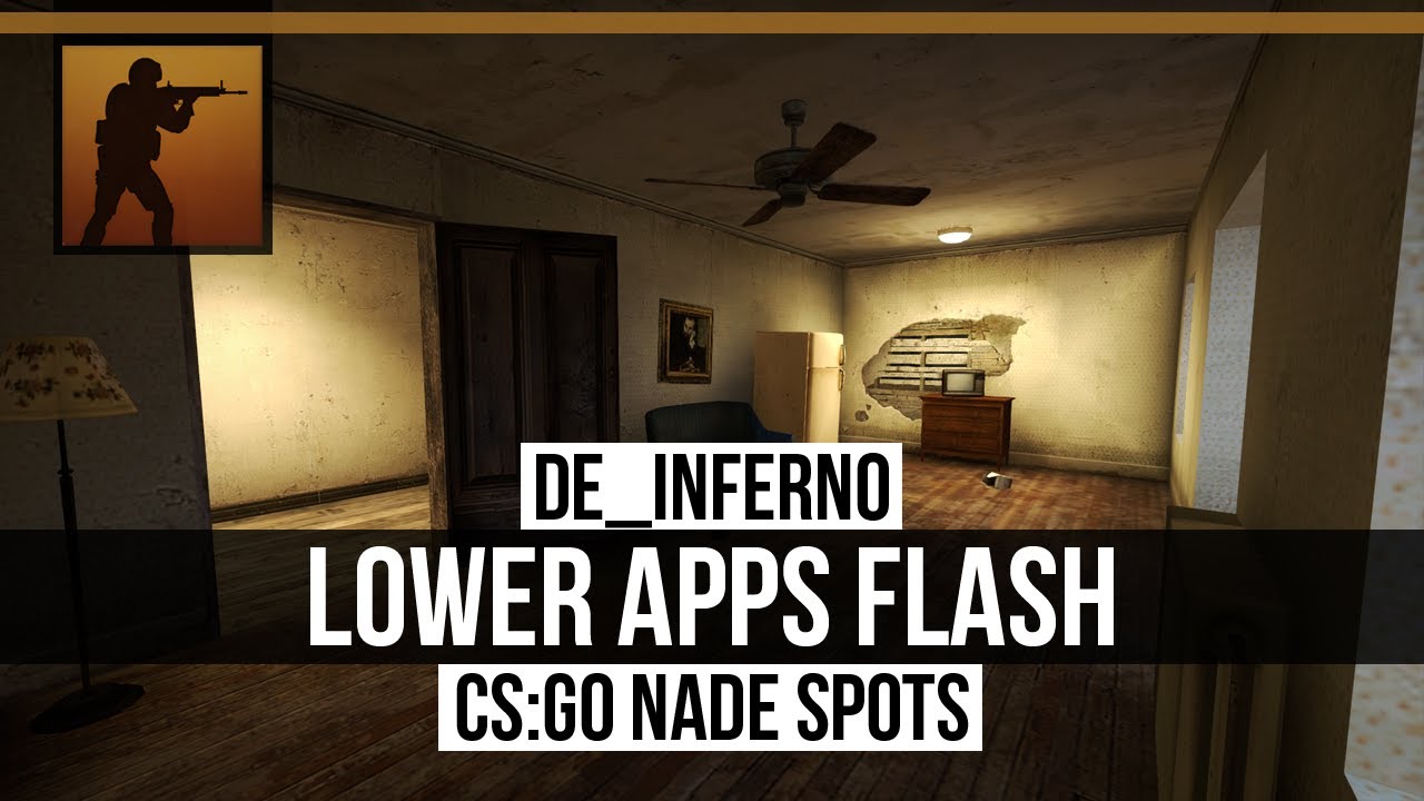 CS:GO Nade Spots :: Inferno, Lower Apps Flash - YouTube