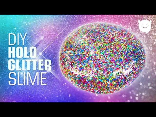 Making HOLO Glitter Slime l Satisfying Slime Video 