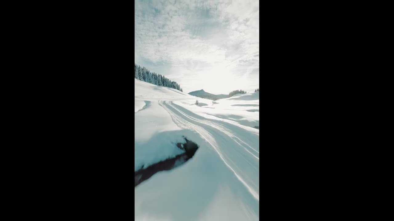 First heavy snow in the french alps