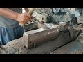 Cara membuat tembilang/linggis kolong, dikerjakan secara manual👌#blacksmith #forge #handmade
