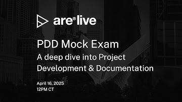 ARE Live: Project Development & Documentation Mock Exam | ARE 5.0 PDD Exam 2025