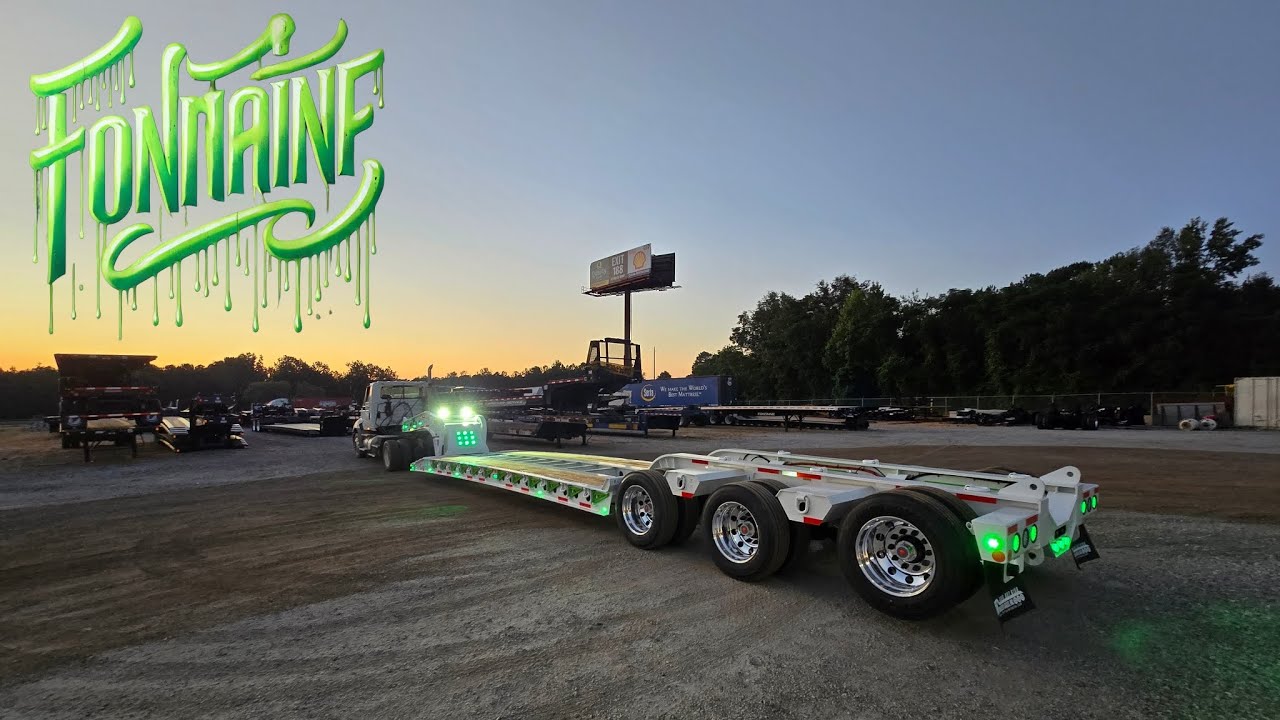 Next-Level Heavy Haul: Custom Fontaine Magnitude 55H with Stunning Colors & Lights