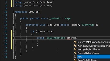 Como hacer una Conexión a Base de Datos de SQL Server desde ASP.NET Visual C# con Web.config