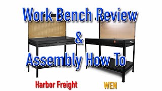 Harbor Freight Yukon AKA Wen Work Bench Review and Assembly How To