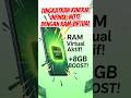 Ingin HP Infinix kamu Ngebut ?? 🚀| Aktifkan RAM Tambahan / Booster nya. #sehar
