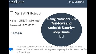 How to use Netshare On Any Device: Proxy Settings On Computer and Connected To Other Devices screenshot 2