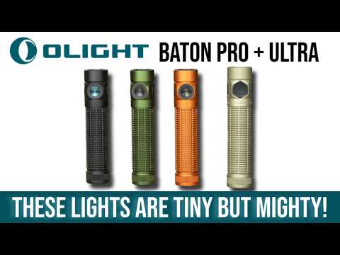 This Tiny Flashlight is INSANELY Bright (Olight Baton Ultra + Pro)