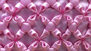 How to sew beautiful flowers pattern - Canadian smocking tutorial