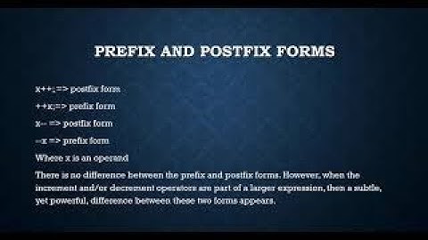 Java operators - Increment and Decrement operators, ++, --