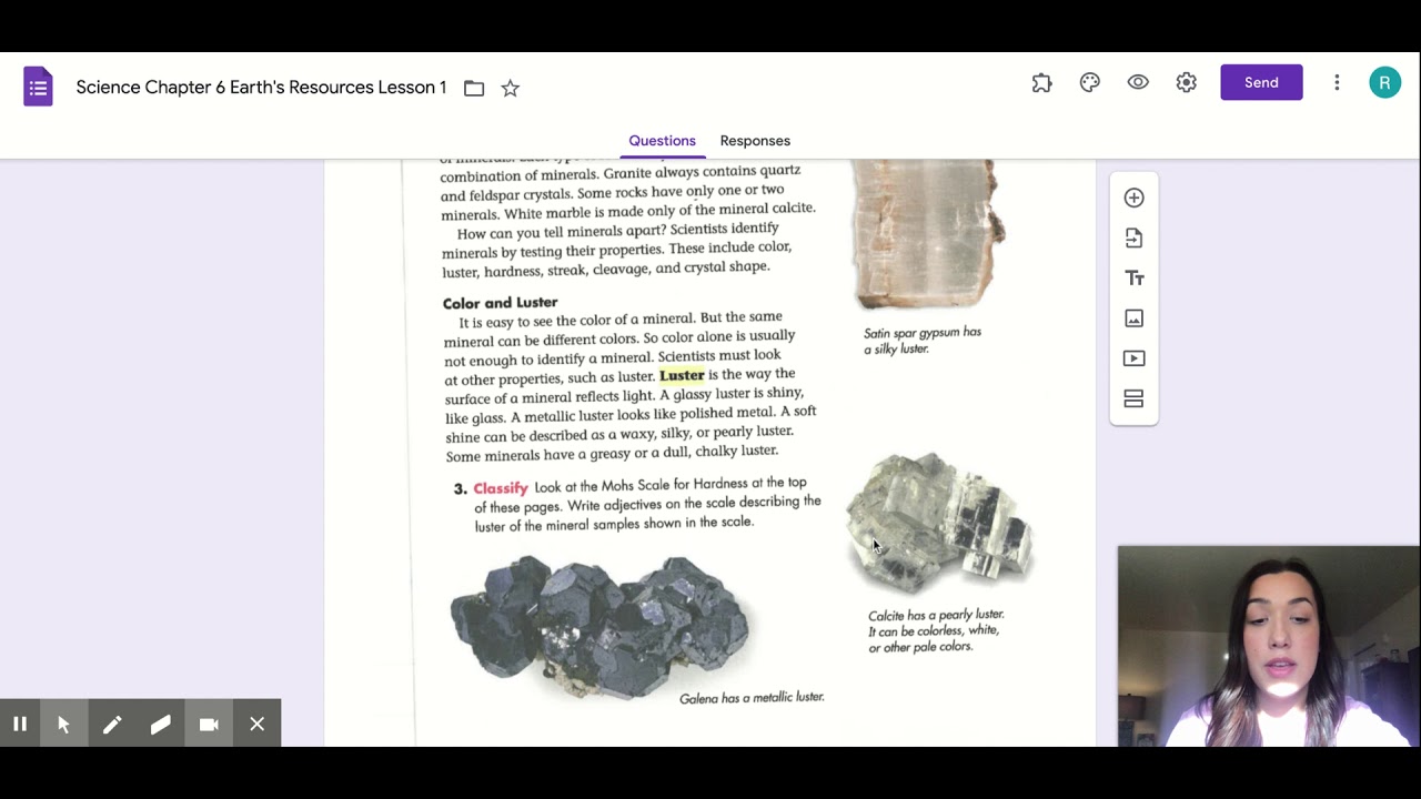 Science Chapter 6 Earth's Resources Lesson 1 - Google Form - YouTube