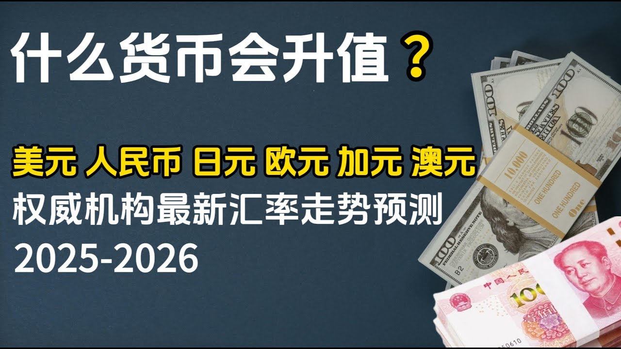 🚨什么货币在升值？你该持有什么货币？2025-2026汇率风暴全解析：美元/人民币/日元/欧元/加元/澳元走势预测与投资策略(专业解读) -  YouTube