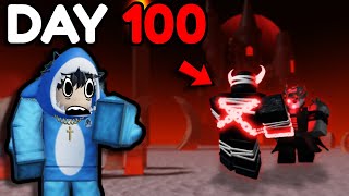 I Tried Surviving 100 DAYS in Roblox HELL... (wtf?!)
