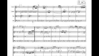 Download Lagu [Image only] Japanese traditional ballad Kitaguni no haru, for string quartet, JE001 MP3