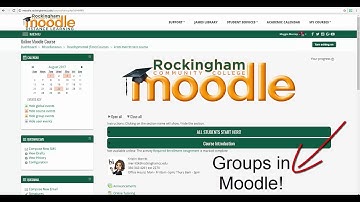 How To:  Creating Groups in Moodle