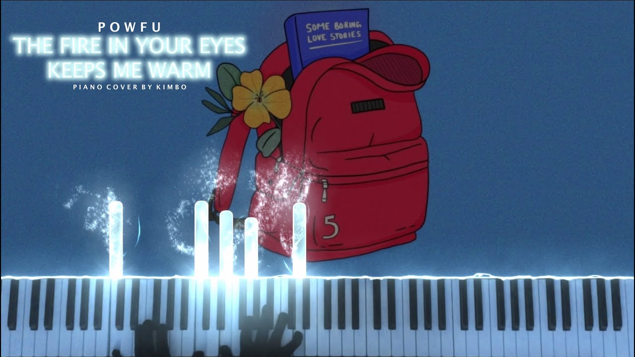 Powfu & Sleep.Ing - the fire in your eyes keeps me warm (piano cover + sheets)