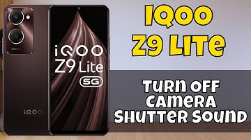 Turn Off Camera Shutter Sound IQOO Z9 Lite || How to disable camera shutter sound