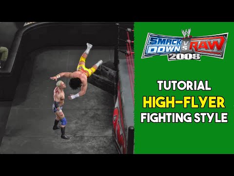 High-Flyer fighting style video tutorial - WWE SmackDown vs. Raw 2008 (Xbox 360)