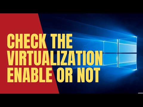 Check Virtualization Enabled in Windows 10 | Windows Virtualization status check hqdefault