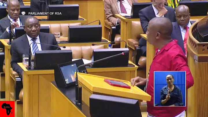 Julius Malema Telling Ramaphosa He Is "A Shrewd Business Man"