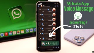 WhatsApp Voice Message Not Working (Fixed)