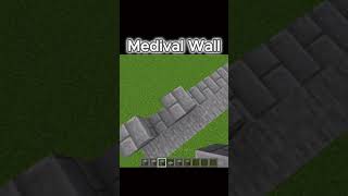 Make medieval wall in minecraft🤩🎇 #shorts #minecraft #gaming