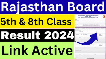 Rajasthan Board 8th 5th Result 2024 ✅ RBSE 8th Result 2024 ✅ RBSE 5th Result 2024 ✅ RBSE Result 2024