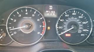 2011 Subaru Legacy warning lights