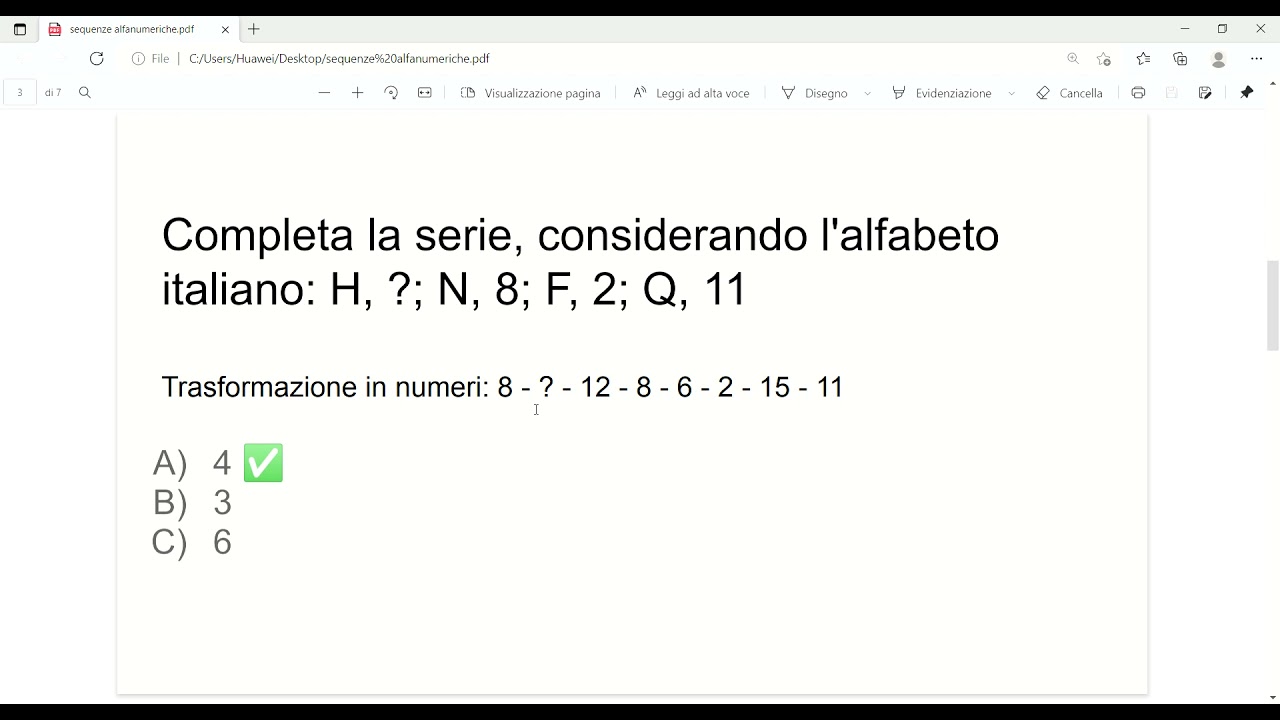 Quiz di logica per concorsi: le sequenze alfanumeriche