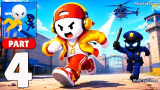⚡ Prison Escape 3D - Prison Break - Stickman Escape Action & Ragdoll Game Part 4 (iOS, Android) screenshot 4