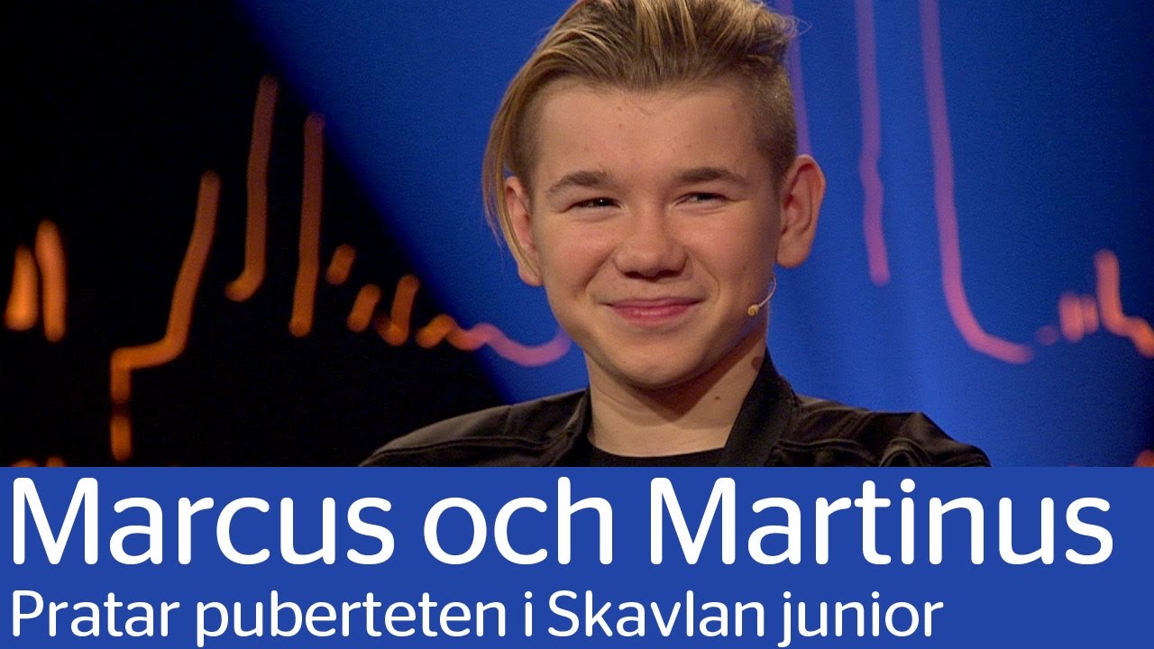 Marcus och Martinus pratar om puberteten i Skavlan jr