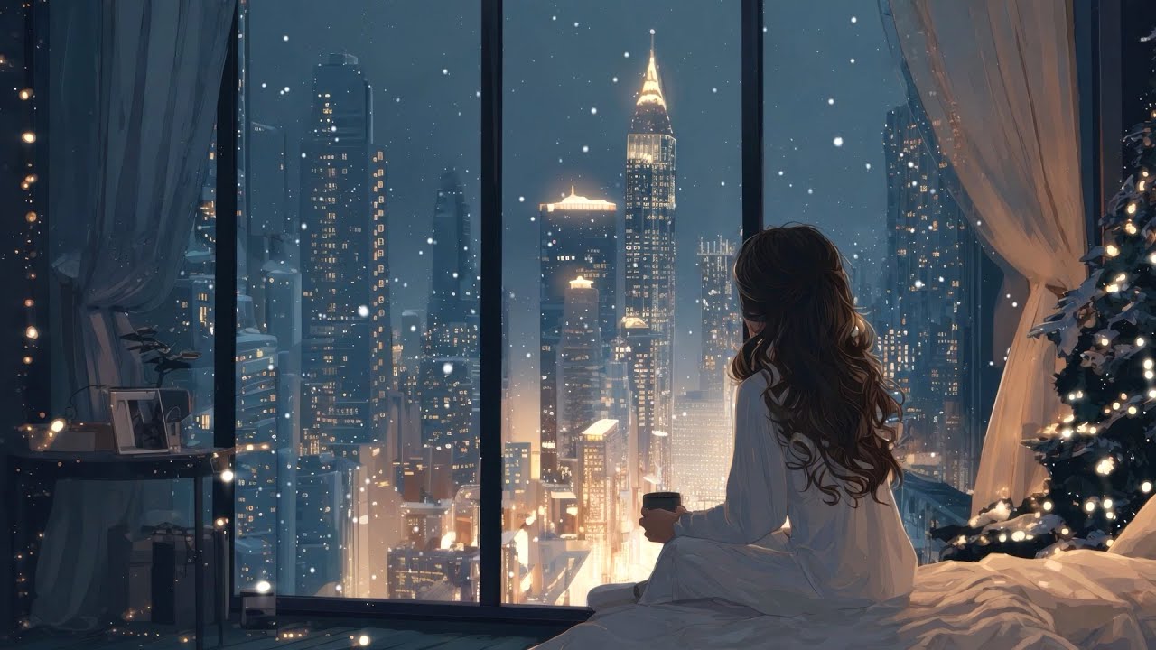 10시간 수면음악「눈이 내리는 뉴욕의 호텔」🎵 불면증음악, 힐링음악, 편안한음악 (Blessing You)