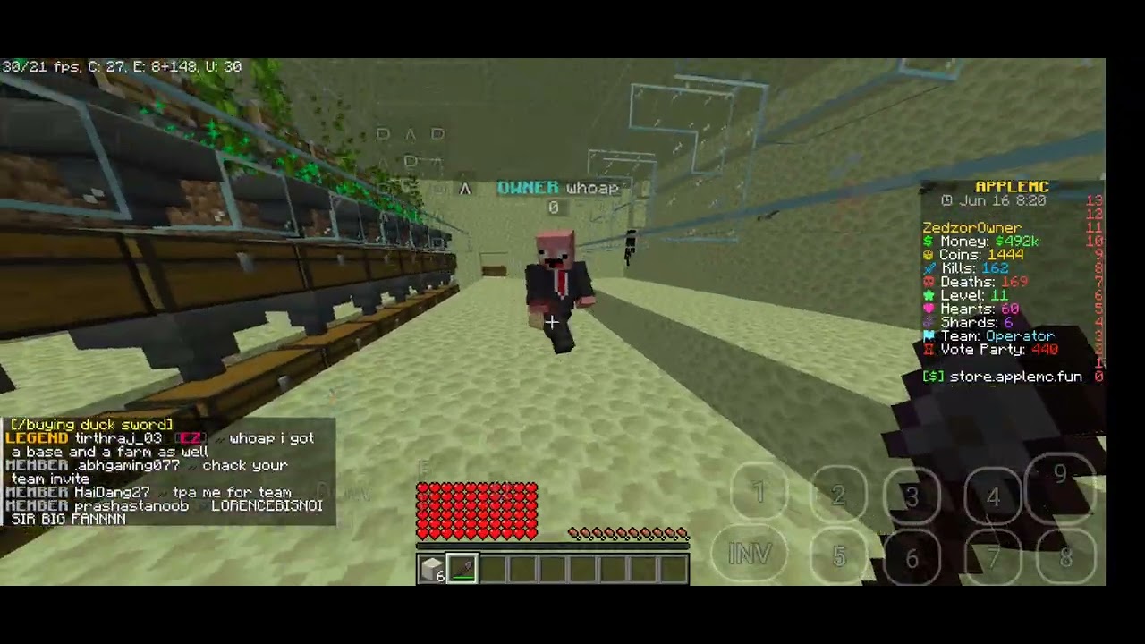 Whoap gave me a free monthly key 🗝️ 😮 in this deadliest lifesteal Server | AppleMc🍎