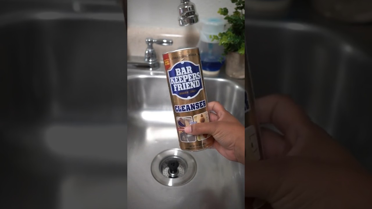 Bar keepers friend on rusty sink! 