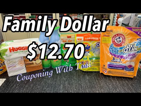 Family Dollar Couponing $12.70 FOR ALL OF THIS | ALL DIGITAL COUPONS ~ SUPER EASY