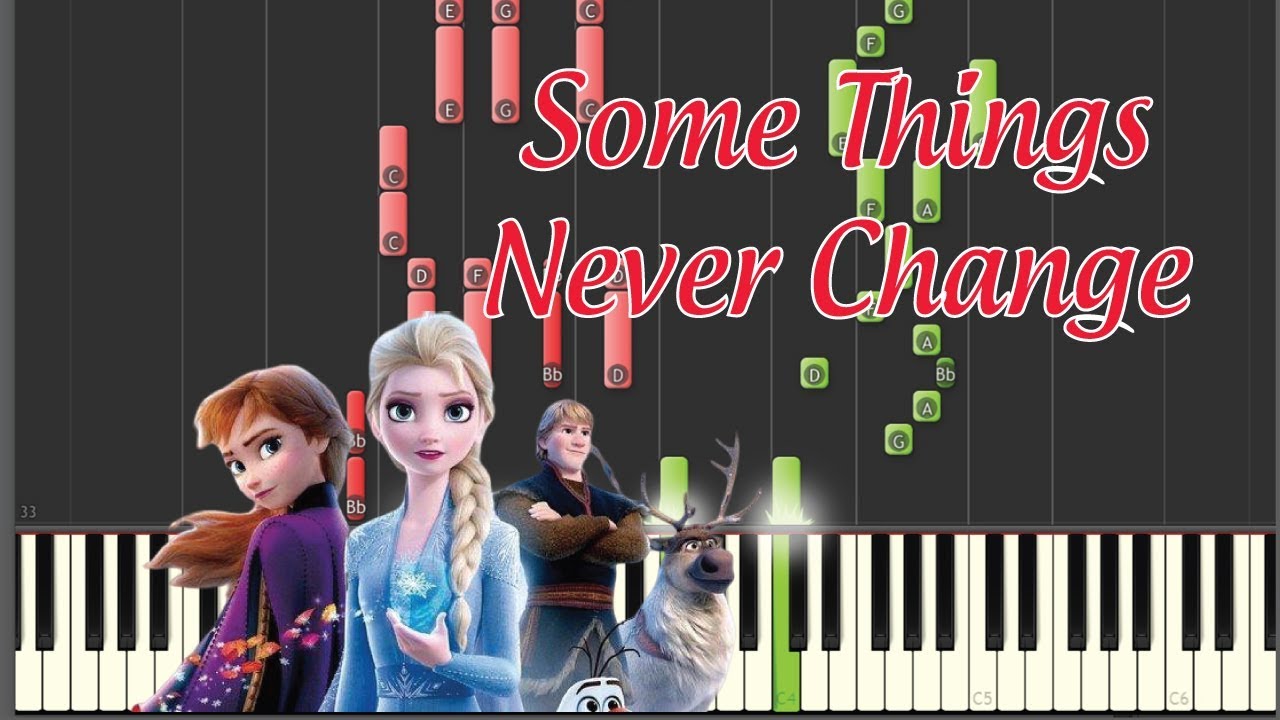 Some Things Never Change Frozen 2 Ost Piano Tutorial Sheet Music Youtube