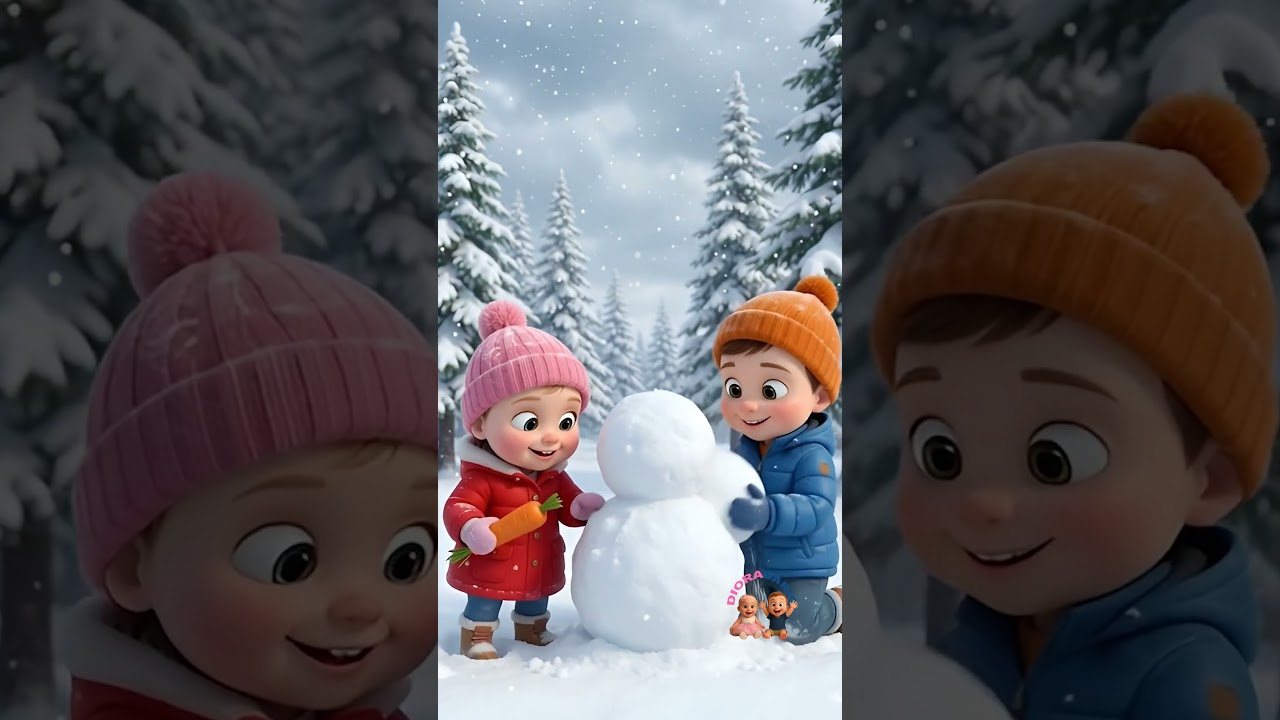 Making a Snowman ⛄❄️ | Diora & Dario Winter Fun for Kids