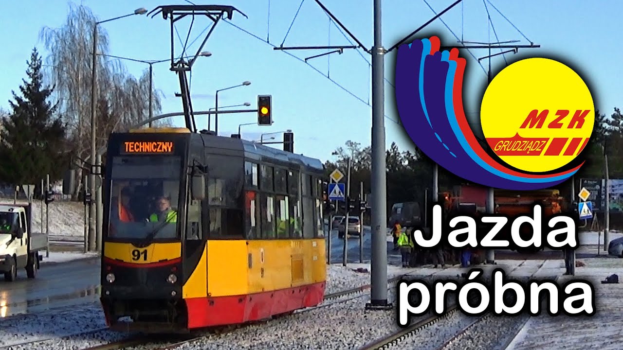 Przejazd techniczny 805Na w Grudziądzu – Test nowego torowiska Pętla Rządz - Chełmińska/Wiejska