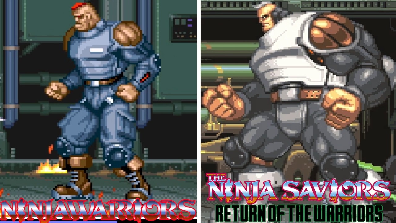 The Ninja Saviors: Return of the Warriors - All Bosses Comparison