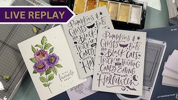 🟣LIVE REPLAY! Unboxing and Using the Spellbinders BetterPress!