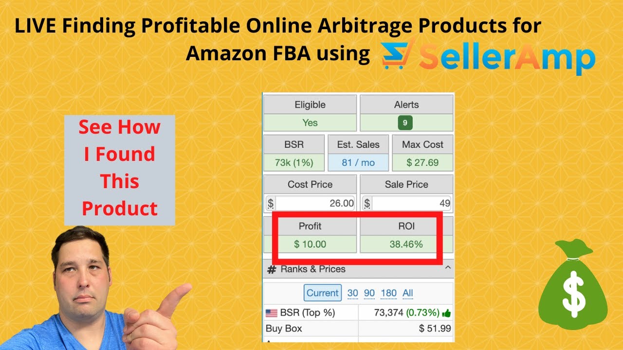Find Profitable Online Arbitrage items Quickly With SellerAMP for Amazon FBA - LIVE Sourcing