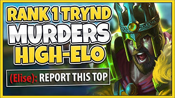 #1 TRYNDAMERE WORLD MAKES ENEMY TEAM CRY (HILARIOUS RAGE) - League of Legends