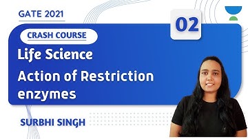 03:00 PM - GATE 2021 | Crash Course by Surbhi Singh | Action of Restriction enzymes