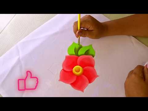Como Pintar / Flor Fácil / Pintura Para Principiantes
