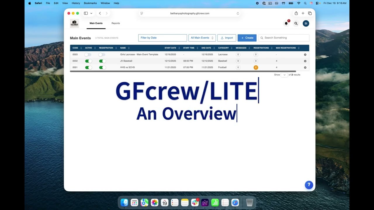 GFcrew/LITE: An Overview