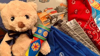 Famous BEARY RED & BLUE 🐻 BOY 10-14 OCC SHOEBOX UNBOXING | W/KALEIDOSCOPE | Operation Christmas Child 2020 Net Worth