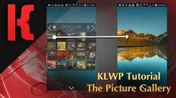 KLWP Tutorial - "Picture Galleries" and Wallpapers