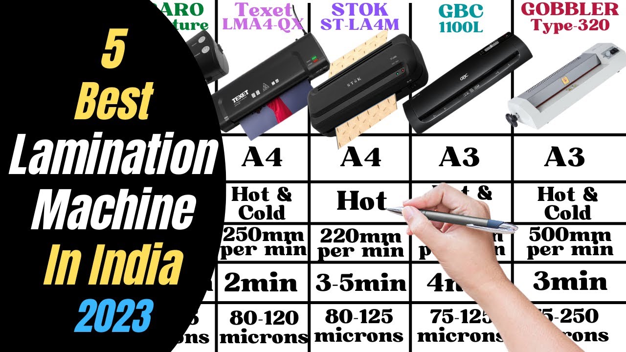 Top 5 Best Lamination Machine in India 2023 Agaro vs Texet vs Stok vs