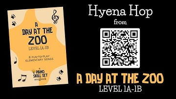 Hyena Hop [A Day At the Zoo] Piano Skill Set Level 1A 1B - Elementary Piano Solo Demo Preview