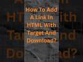 Unlocking the Secrets of HTML's Anchor Tag #html #coding